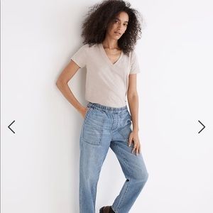 Madewell Pull-On Relaxed Jeans Beswick Wash sz XS